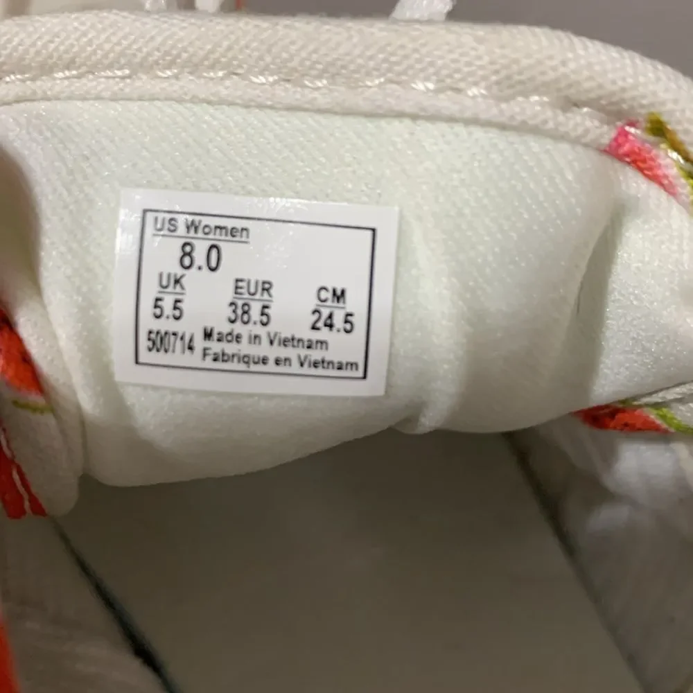 Vans White Atwood Low Watermelon Shoe Size 8 - Picture 7 of 7